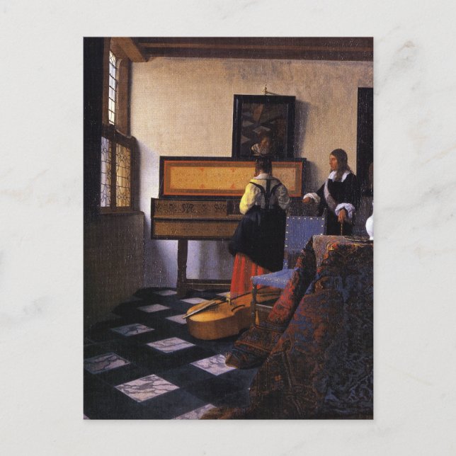 Die Musikstunde Postkarte (Vorderseite)