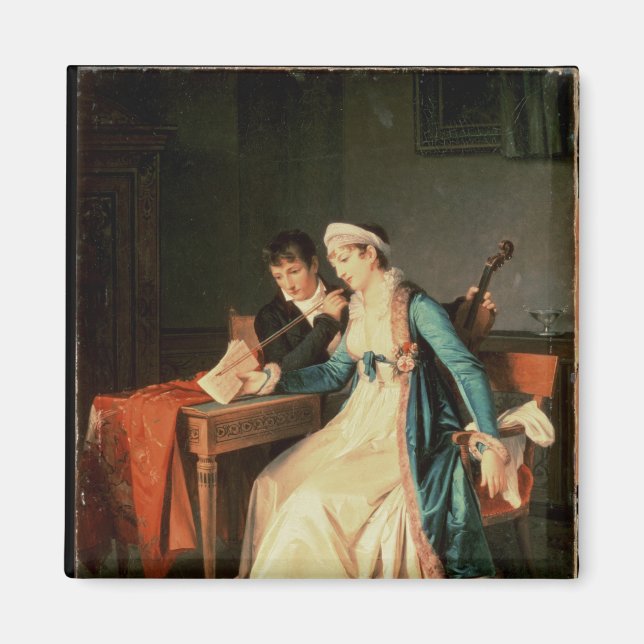 Die Musikstunde von 1790 Magnet (Vorne)