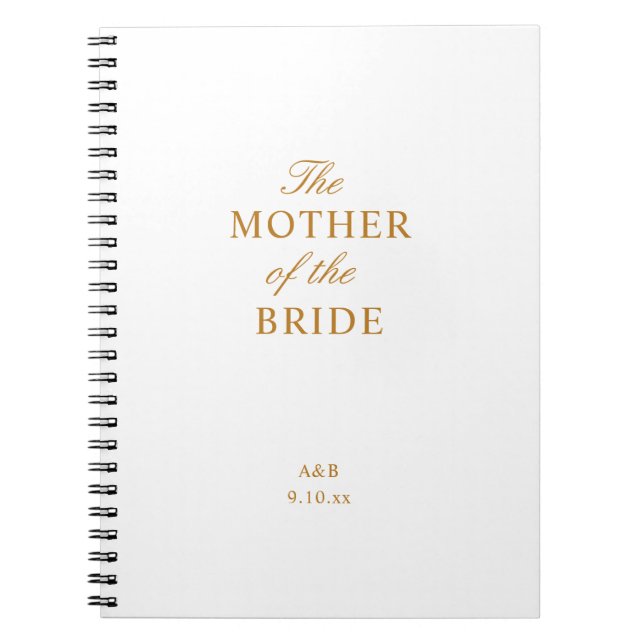 Die Mutter des Bride Spiral-Notebooks Notizblock (Vorderseite)