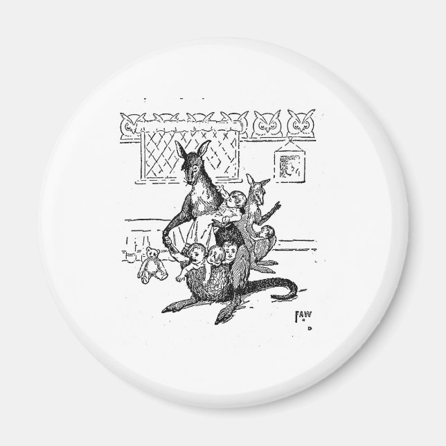 Die Mutter Kangaroo Magnet (Vorne)