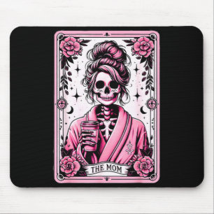 Die Mutter Lustige Tarotkarte Frau Skelett Mutter Mousepad