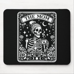 Die Mutter Lustige Tarotkarte Frau Skelett Mutter Mousepad