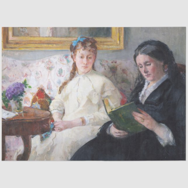 Die Mutter und Schwester des Künstlers, Berthe Mor Seidenpapier (Vorderseite)