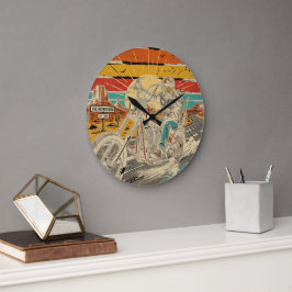 Die Mutterstraße Große Wanduhr