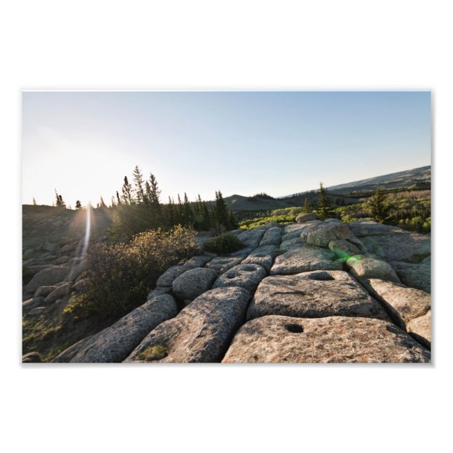 Die "Mystery Rocks" innerhalb von Cypress Hills SK Fotodruck (Vorne)