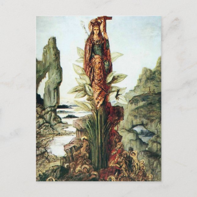 Die Mystic-Blume von Gustave Moreau Postkarte (Vorderseite)