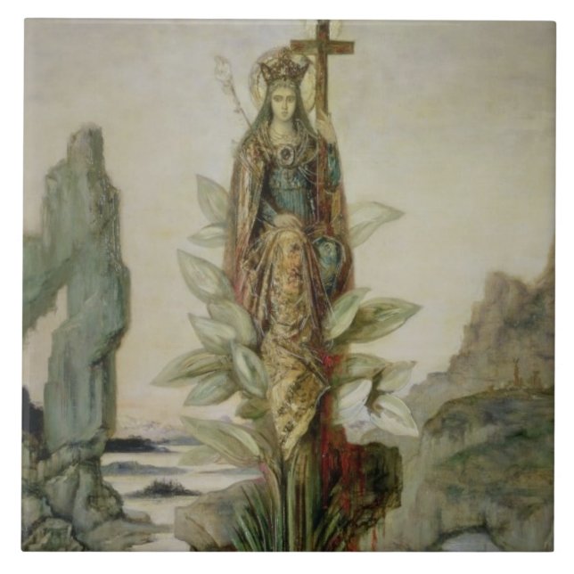 Die mystische Blume Fliese (Vorderseite)