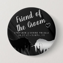 Die mystische Einhornhochzeit (Freund des Raumes) Button