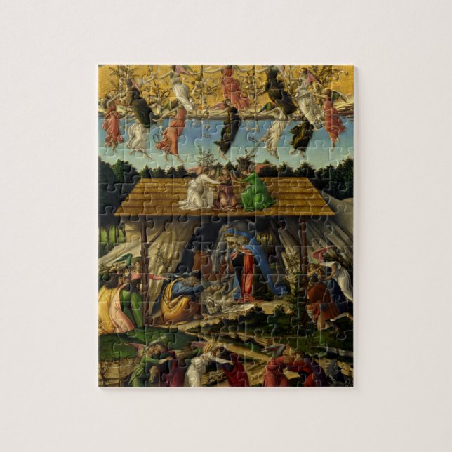 Die mystische Geburt - Botticelli (Vertikal)