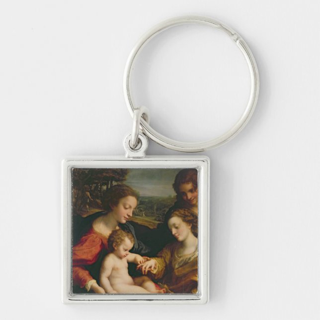 Die mystische Heirat von St. Catherine von Schlüsselanhänger (Vorne)