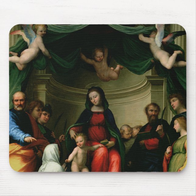 Die mystische Heirat von St. Catherine von Siena Mousepad (Vorne)