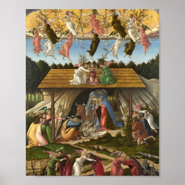 Die mystische Krippe von Sandro Botticelli Poster (Vorne)