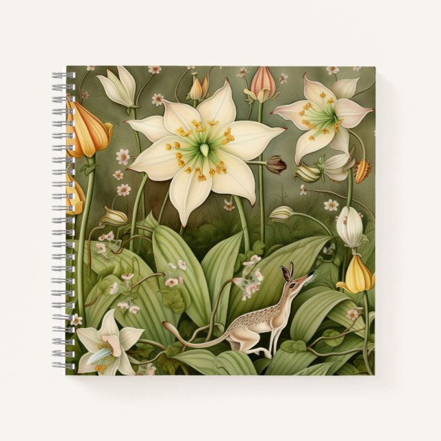 Die mythische Welt der Whiskered Deer Mouse Notizbuch (Vorderseite)
