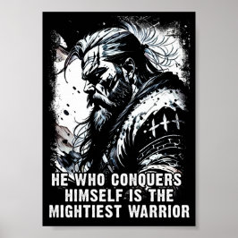 Die Mythologie des Kriegers und der Norse Mächtige Poster