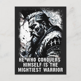Die Mythologie des Kriegers und der Norse Mächtige Postkarte