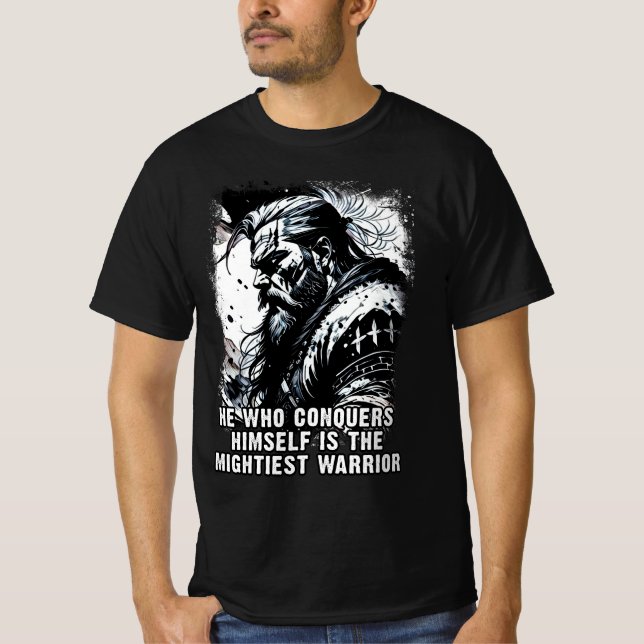 Die Mythologie des Kriegers und der Norse Mächtige T-Shirt (Vorderseite)