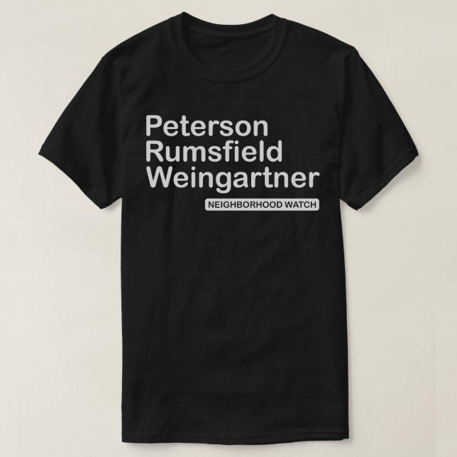 Die Nachbarschaft Burbs beobachten T-Shirt (Design vorne)