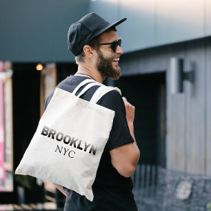 Die Nachbarschaften Schwarz und Grau Brooklyn New Tragetasche