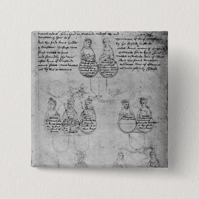 Die Nachkommen der Gräfin Anne, c.1483 Button (Vorderseite)