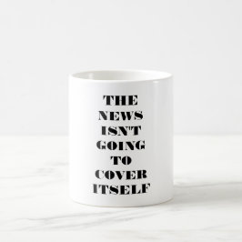 Die Nachrichten werden sich selbst nicht über die  Kaffeetasse