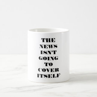 Die Nachrichten werden sich selbst nicht über die  Kaffeetasse
