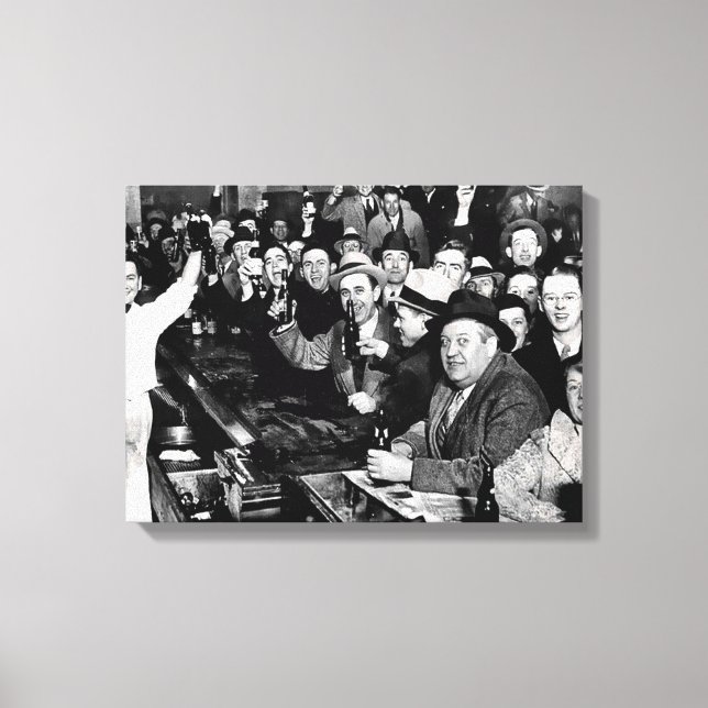 Die Nacht Das Verbot endete Leinwanddruck (Vorderseite)