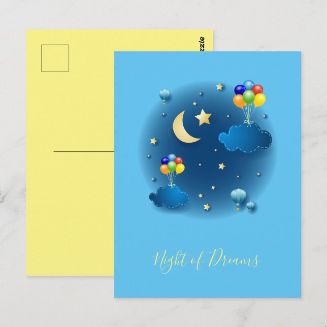 Die Nacht der Träume Postkarte (Vorne/Hinten)