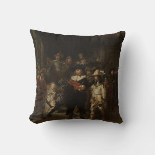 Die Nacht des Rembrandt-Barock-Meisterwerk Kissen