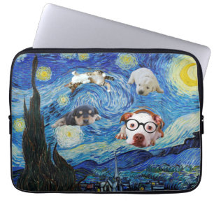 Die Nacht des Sternenspinns   Laptopschutzhülle
