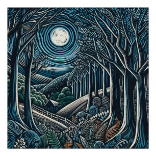 Die Nacht im Wald Poster