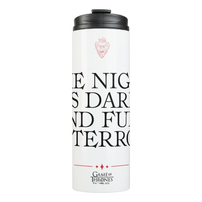 Die Nacht ist dunkel und voller Terrors Thermosbecher (Vorderseite)