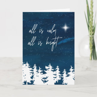 Die Nacht ist ruhig, alles ist helle Weihnachten