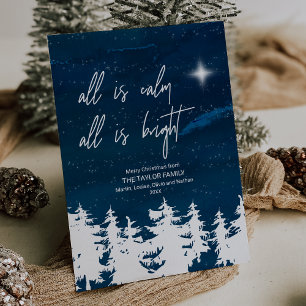 Die Nacht ist ruhig, alles ist helle Weihnachten