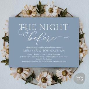 Die Nacht vor dem romantischen Hochzeitsessen Prob Einladung