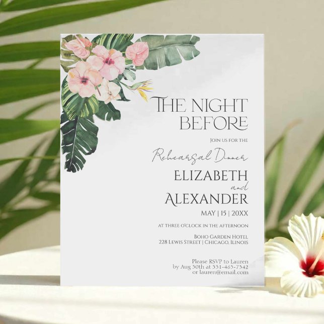 Die Nacht vor dem tropischen Palm-Probe-Dinner (Von Creator hochgeladen)