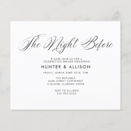 Die Nacht vor der Einladung