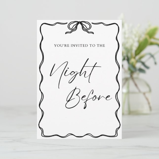 Die Nacht vor der Einladung (Stehend Vorderseite)