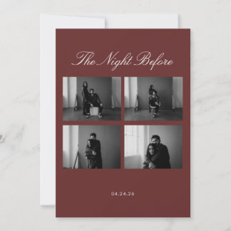 Die Nacht vor der Einladung