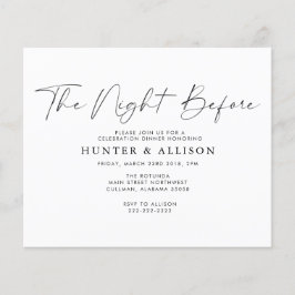 Die Nacht vor der Einladung