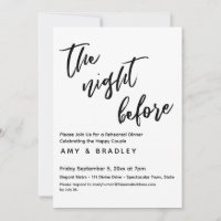 Die Nacht Vor Der Hochzeit Handschrift Typography