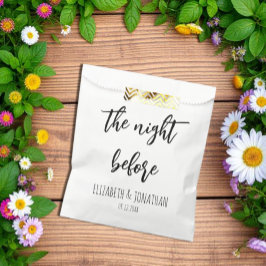 Die Nacht vor der Hochzeit Probe Dinner Geschenktütchen