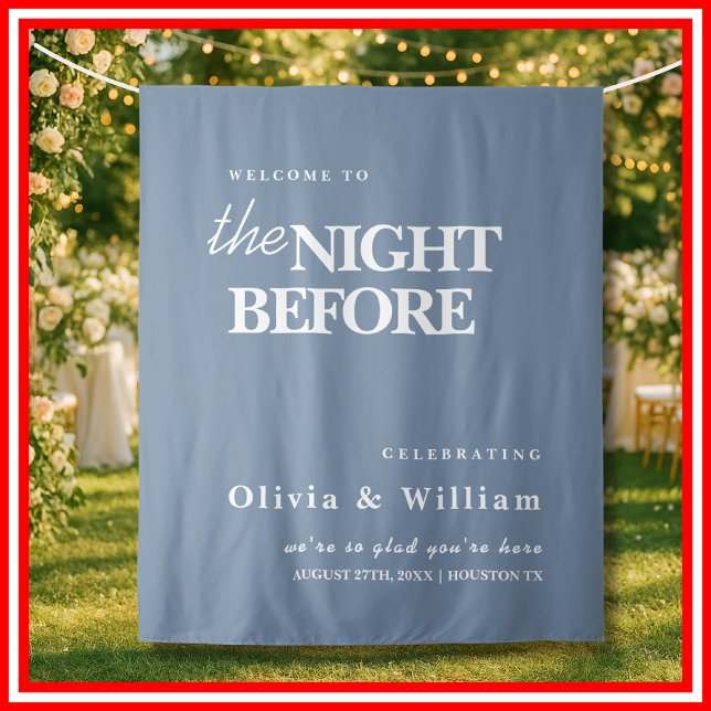 Die Nacht vor der Hochzeit signieren trübe blaue K Wandteppich (Von Creator hochgeladen)