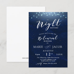 Die Nacht vor der Rehersal Einladung