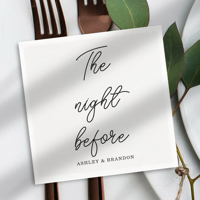 Die Nacht vor Napkins ist modern und minimalistisc Serviette (Von Creator hochgeladen)