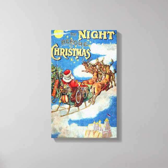 Die Nacht vor Weihnachten Leinwanddruck (Vorderseite)