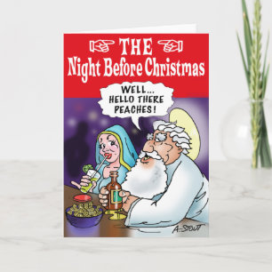 Die Nacht vor Weihnachten...! Weihnachtskarte Feiertagskarte
