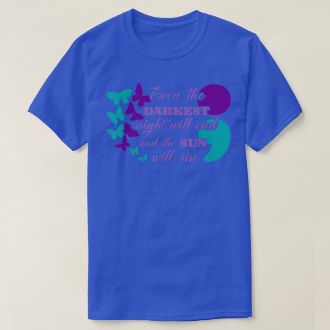 Die Nacht wird enden, und die Sonne wird Selbstmor T-Shirt (Design vorne)