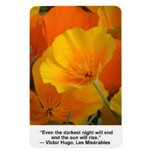 Die Nacht wird enden, Victor Hugo zitiert, Poppies Magnet