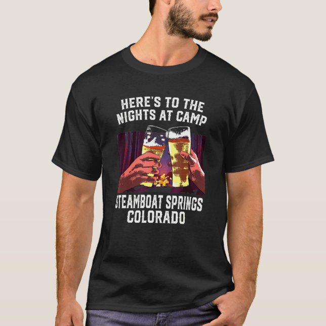 Die Nächte im Camp Steamboat Springs Camp T-Shirt (Vorderseite)