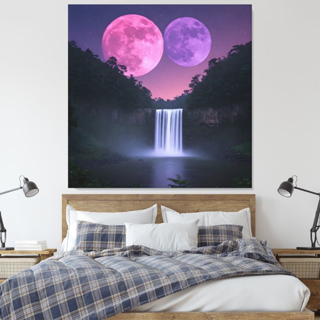 Die Nachtmonde  Leinwanddruck (Insitu (Schlafzimmer))
